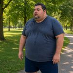 Man with sleep apnea exercising